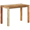 vidaXL Трапезна маса, 110x55x76 cм, регенерирано дърво масив
