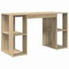 vidaXL Бюро Сонома дъб Инженерна дървесина 130 x 50.5 x 75 см