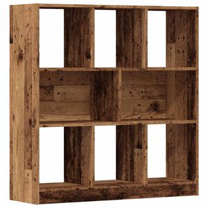 vidaXL Шкаф за книги от старо дърво 97,5x29,5x100 см ПДЧ