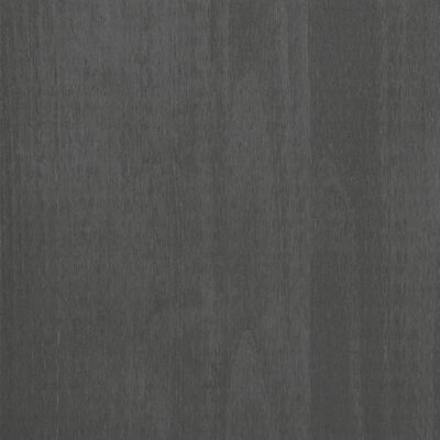 vidaXL Висок шкаф HAMAR, тъмносив, 60x35x180 см, борово дърво масив