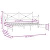 vidaXL Дневна спалня с багажник без матрак Бяла 90x200 cm Стомана