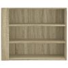 vidaXL Стенен шкаф, сонома дъб, 75x35x60 см, инженерно дърво