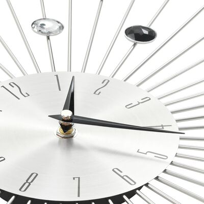 vidaXL Стенен часовник с кварцов механизъм, модерен дизайн, 50 см