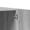 vidaXL Гардероб, сив сонома, 90x52x200 см, инженерно дърво