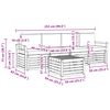 vidaXL Комплекти дивани 5 pcs Натурален и Бежов Солидно акациево дърво