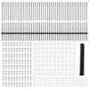 vidaXL Ограда с пост Сив 1 x 100 m Стомана и PVC