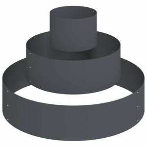 vidaXL Градинска саксия Антрацит 90 x 90 x 20 см