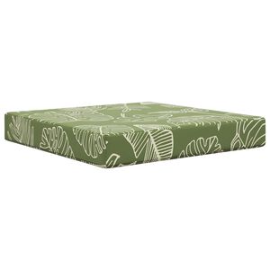 vidaXL Възглавница за диван на открито Дизайн с листа 60 x 60 x 8 см