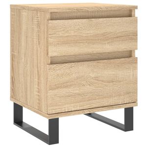 vidaXL Нощно шкафче, сонома дъб, 40x35x50 см, инженерно дърво