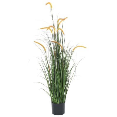 vidaXL Изкуствено растение декоративна трева, папур, 135 см