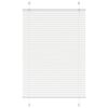 vidaXL Плисирана щора Бяла 90x100 cm Ширина на плата 89,4 cm Полиестер