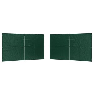 vidaXL Стена на палатка за парти 2 бр. 400 x 195 см Зелено