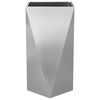 vidaXL Кашпа Сребрист 40 x 40 x 75 cm Галванизирана стомана