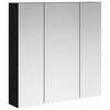 vidaXL Шкаф с огледало за баня Черния дъб 70 x 14,5 x 70 см