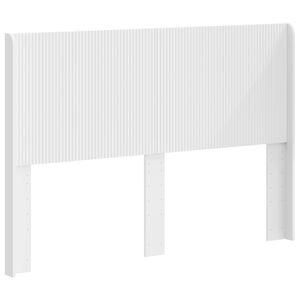 vidaXL Облегалка за глава Бяло Инженерна дървесина