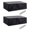 vidaXL Калъфи за 8-местни градински мебели 2 бр 10 капси 300x140 см