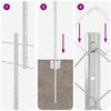 vidaXL Ограда с пост Сребрист 1,2 x 25 m Стомана
