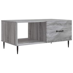 vidaXL Масичка за кафе Сива сонома 90 x 50 x 40 cm Инженерна дървесина