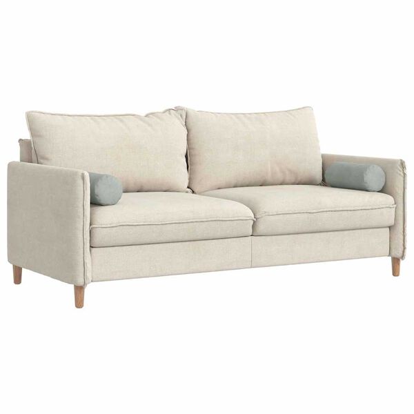 vidaXL Възглавници валяци 2 pcs Светлосиво Ø 15 x 40 см