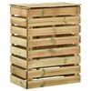vidaXL Слетен градински компостер Зелено 110 x 58 x 113 см