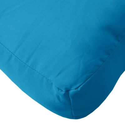 vidaXL Палетна възглавница, синя, текстил