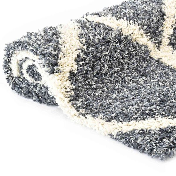 vidaXL Килим Синьо 140 x 200 cm Полиетилен