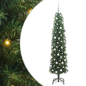vidaXL С изкуствено коледно дърво с 300 LED светодиода Зелен 180 cm