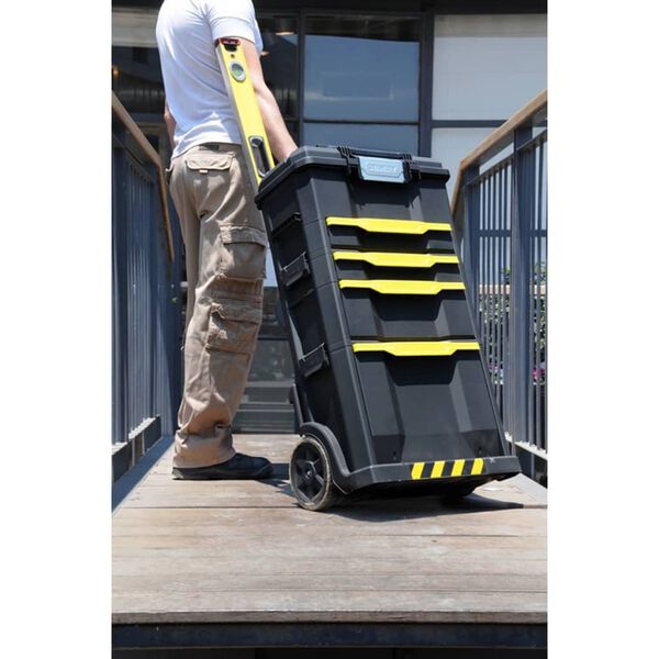 Stanley Куфар за инструменти на колела, пластмаса, черен, 1-79-206