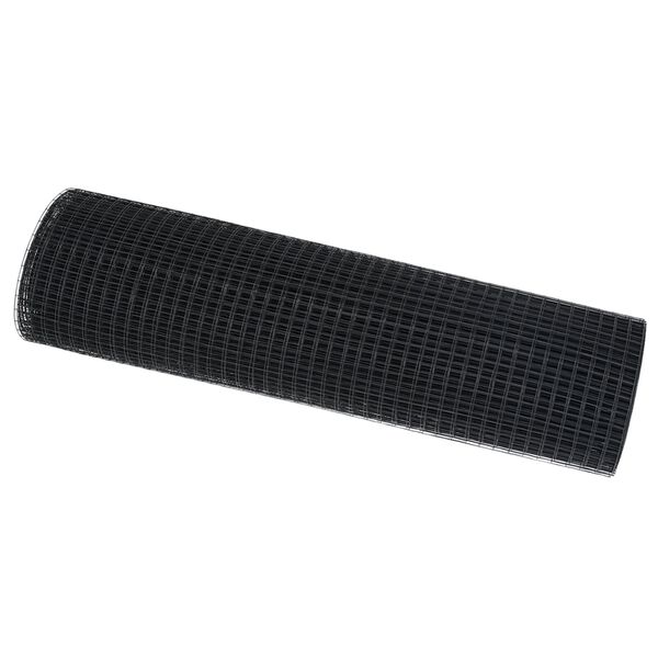 vidaXL Заварена мрежа ограда Сив 0.8 x 50 м Стомана