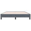 vidaXL Рамка за легло без матрак Тъмно сиво 160x220 cm Кадифе