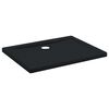 vidaXL Основен трей за душ с точки 90 x 70 x 4 cm ABS Черно