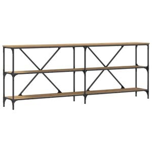 vidaXL Конзолна маса Дъб Артизан 200 x 30 x 75 см Инженерна дървесина