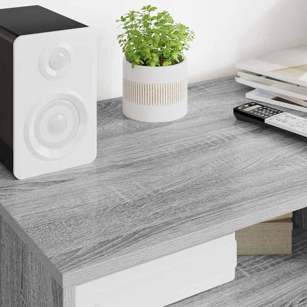 vidaXL ТВ шкаф с чекмедже Сив Сонома 100 x 48 x 43 см Инженерно дърво