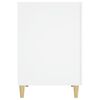 vidaXL Бюро, бяло, 140x50x75 см, инженерно дърво