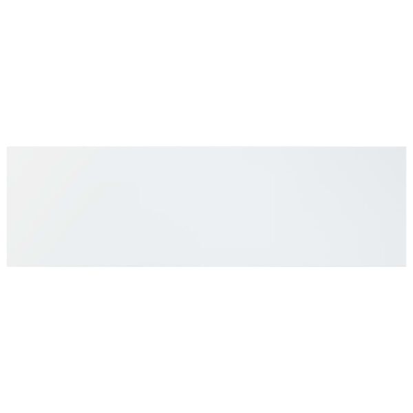 vidaXL Рафтове, 4 бр, бял гланц, 100x30x1,5 см, инженерно дърво