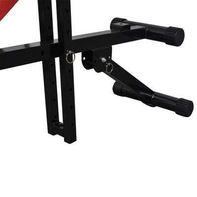 vidaXL Комплект регулируема пейка за преси с щанга и дъмбели, 30,5 кг