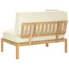 vidaXL Комплект дивани Крем 133 x 92 x 69 см Солидно акациево дърво