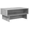 vidaXL Масичка за кафе Сив Сонома 80 x 46 x 35 см Инженерна дървесина
