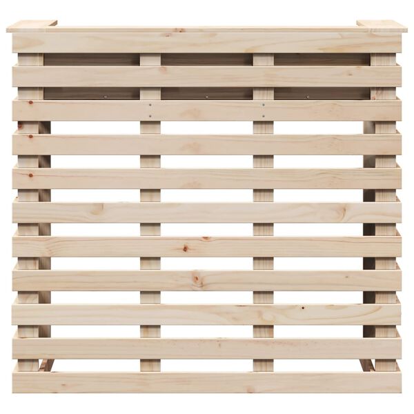 vidaXL Външна бар маса, 113,5x50x103 см, борово дърво масив