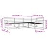 vidaXL Комплект дивани за открито 4 pcs Естествен