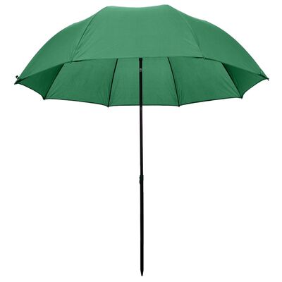 vidaXL чадър за риболов 210х240 см, зелен цвят