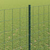 vidaXL Ограда с пост Зелен 1,4 x 10 m Стомана и PVC