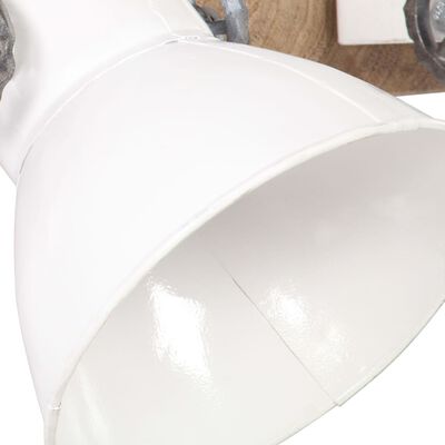 vidaXL Индустриална стенна лампа бяла 90x25 см E27