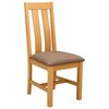 vidaXL Трапезен стол 2 pcs Масивен дъб Сиво 45 x 54 x 100 см