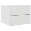 vidaXL Нощно шкафче, бяло, 40x30x30 см, инженерно дърво