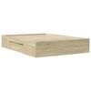 vidaXL Рамка за легло без матрак сонома дъб 120x200 см инженерно дърво