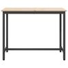 vidaXL Маса Естествен 100 x 50 x 77 см Инженерна дървесина и стомана