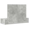vidaXL Тоалетка с чекмедже Сив 100 x 40 x 70 см Инженерно дърво