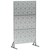 vidaXL Екран за уединение 100 x 50 x 180 см Поцинкована стомана