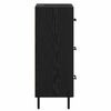 vidaXL Служебен шкаф Черен дъб 34 x 34.5 x 90 см Инженерно дърво